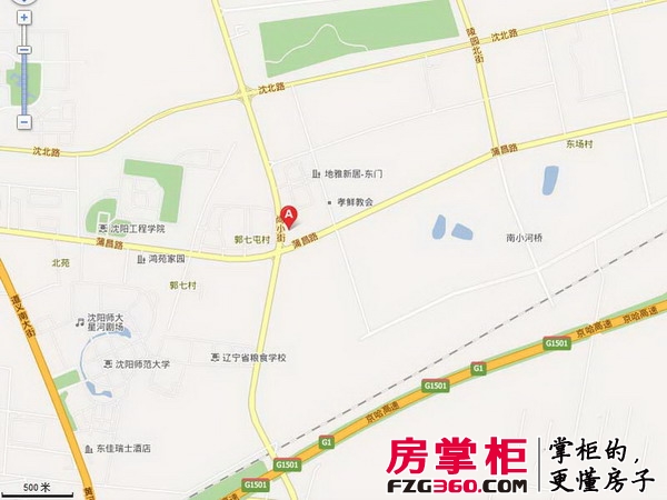 雨润中央宫园交通图点子地图