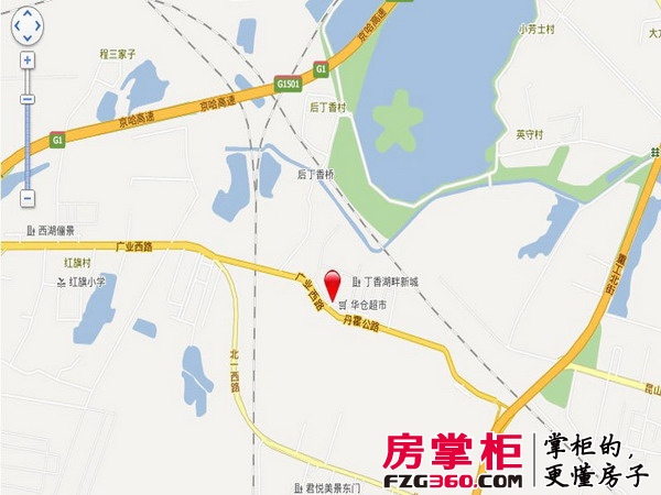 中铁万科香湖盛景交通图电子地图