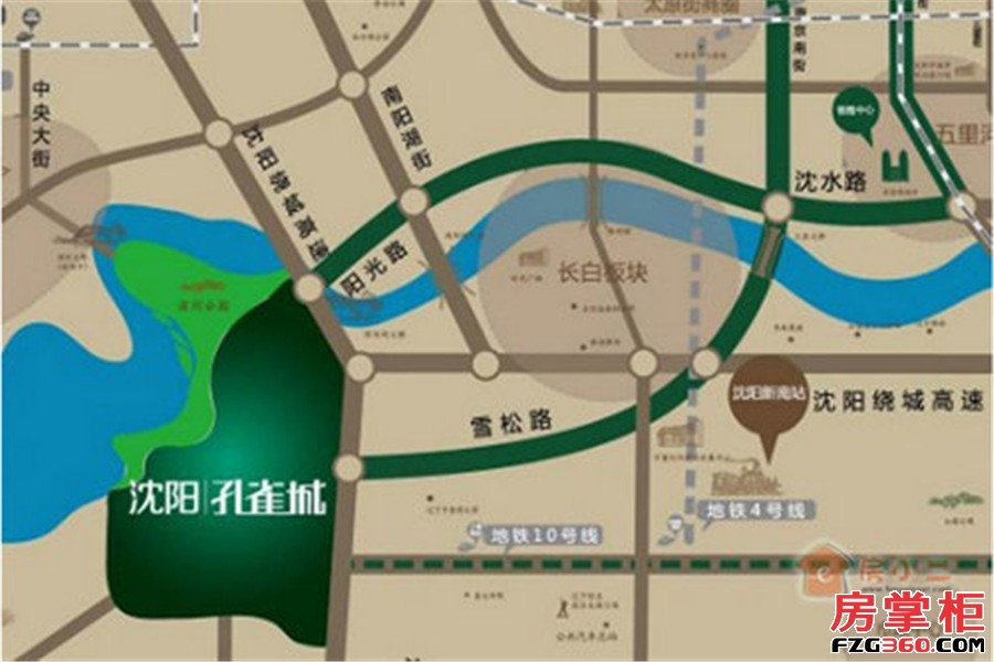 孔雀城新京学府交通图