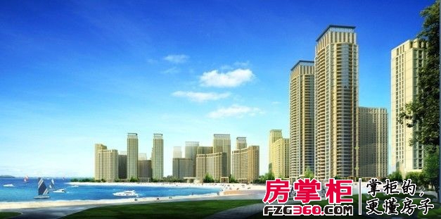 中澳皇家游艇城外景图全景效果图