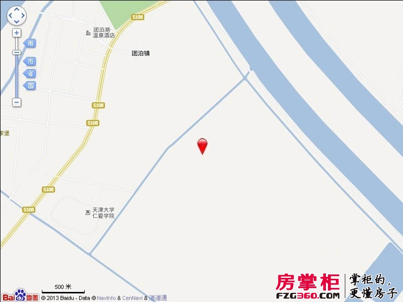 团泊湖光耀城交通图电子地图