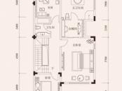 香堤庭院户型图端户2层户型 3室2卫