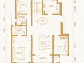 吉宝季景兰庭户型图3B1-L-F2跃层首层户型图 3室2厅2卫1厨
