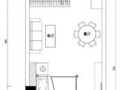 深圳湾户型图A栋17-39层公寓套房E户型图 1室2厅1卫1厨