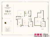 世茂茂悦府户型图洋房标准层YB5户型 2室2厅1卫1厨