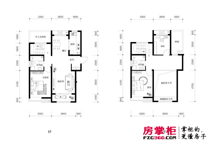 奥克斯盛世年华户型图7、8、9号楼高层标准层B1户型 3室2厅2卫1厨