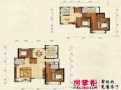 通泰·香滨城电梯洋房标准层D2户型 4室3厅4卫1厨