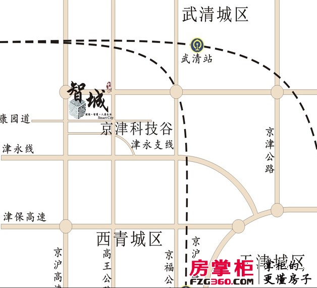 中浩智城区位图