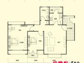 米兰东湖湾标准层E5户型2室1厅1卫