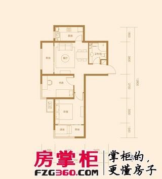 鸿坤原乡郡户型图高层标准层C户