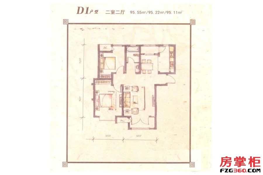 小高层标准层D1户型