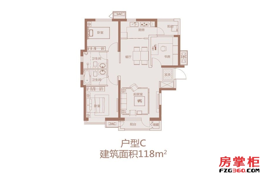 一期高层标准C户型