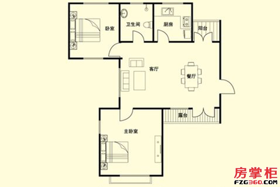 小高层标准层D5户型