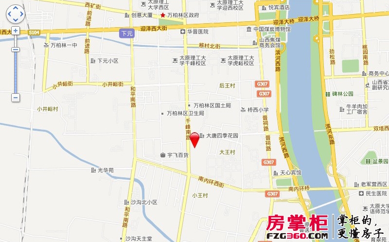 晋煤悦城交通图区位图
