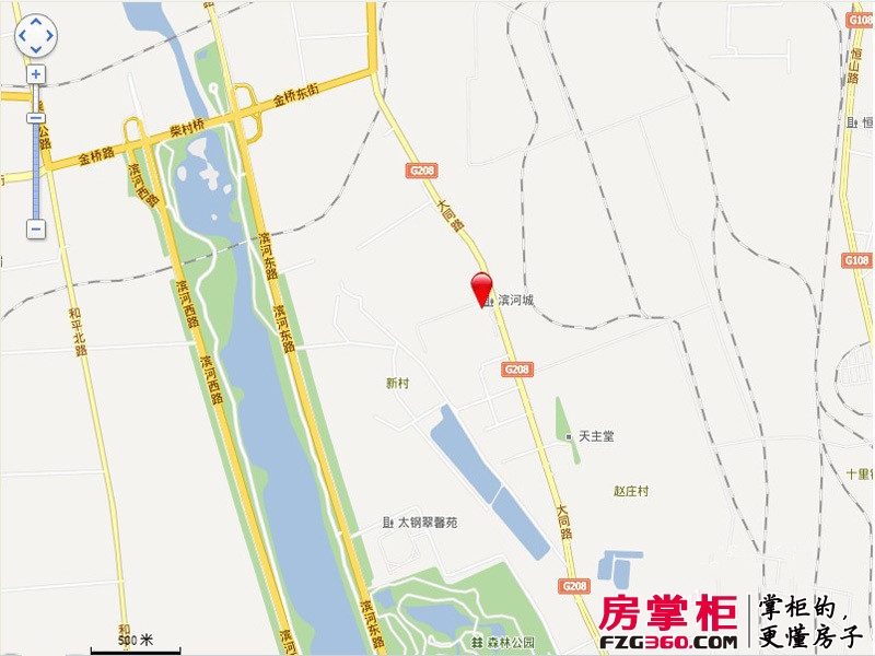 滨河城·左岸交通图