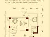 滨江花园户型图03165户型 3室2厅1卫1厨