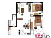 华泰国际商务公寓户型图户型图A 2室2厅1卫1厨