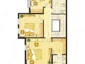 波西塔诺户型图联排别墅户型-C1-A-二层平面 3室1厅2卫