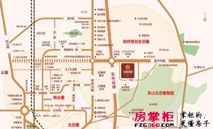 龙凤花园一期交通图区位图