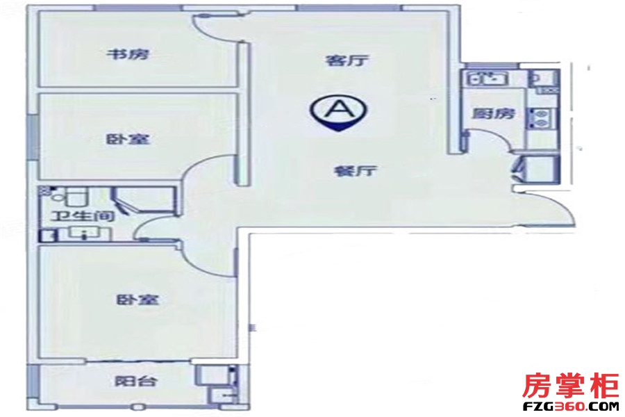 C户型 3室2厅1卫1厨 108.00平米