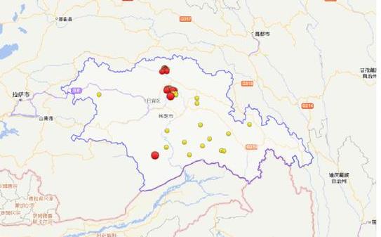 林芝市墨脫縣發生63級地震暫無傷亡西藏近5年發生三級地震351次