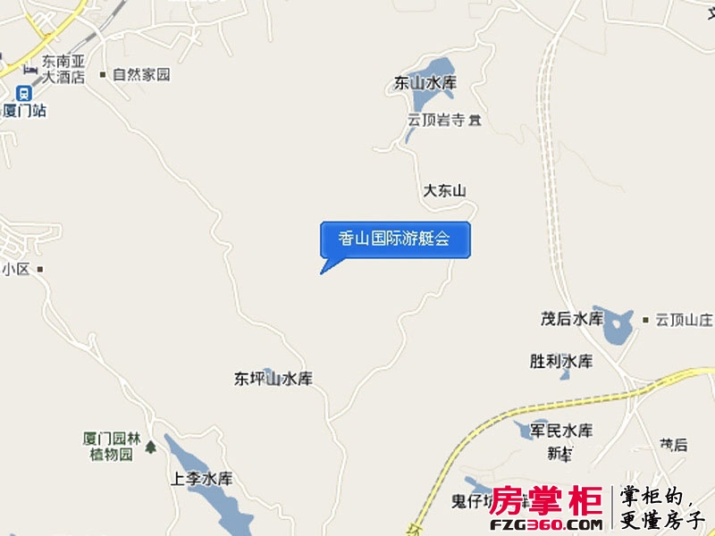 香山国际游艇会交通图区位图