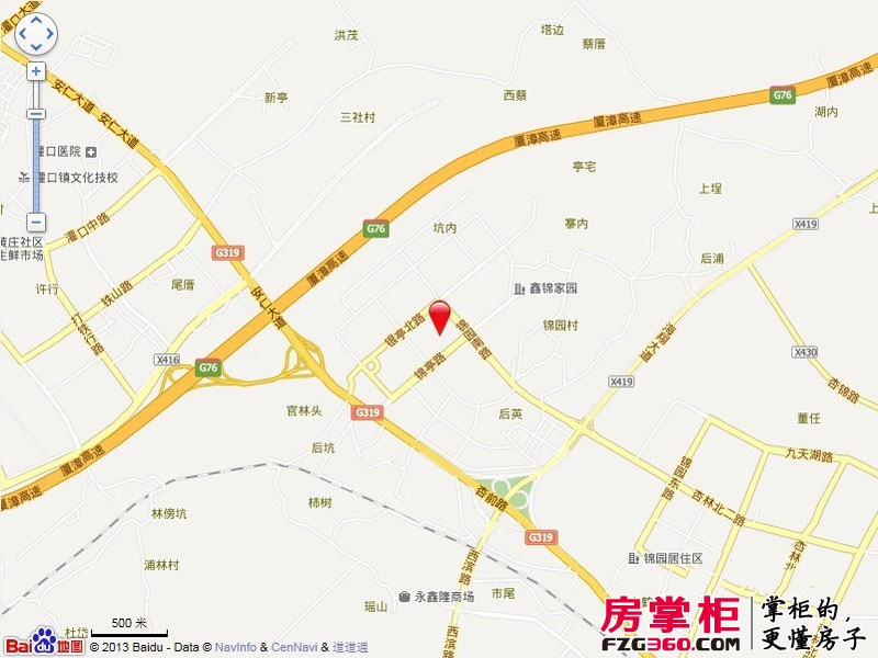 鑫锦家园交通图