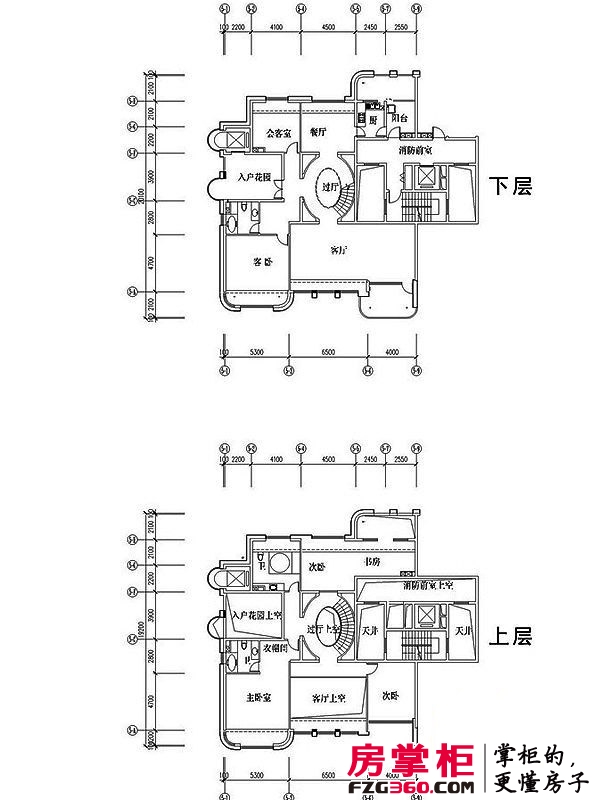 中铁元湾户型图5、10b、12b、14b、16b#楼201-1401 5室2厅3卫1厨