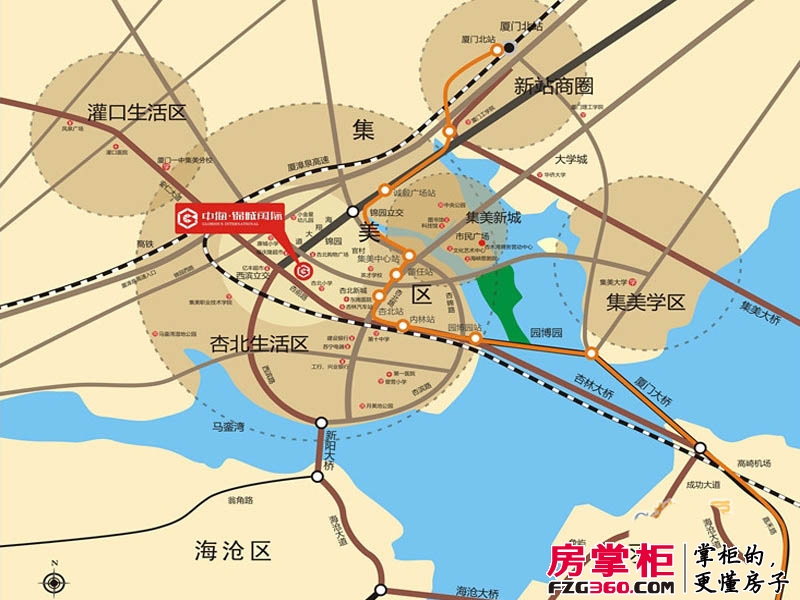中海锦城国际交通图区位图