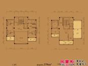 龙泉御墅370平独栋别墅户型二层、三层6室2厅4卫1厨 370.00㎡