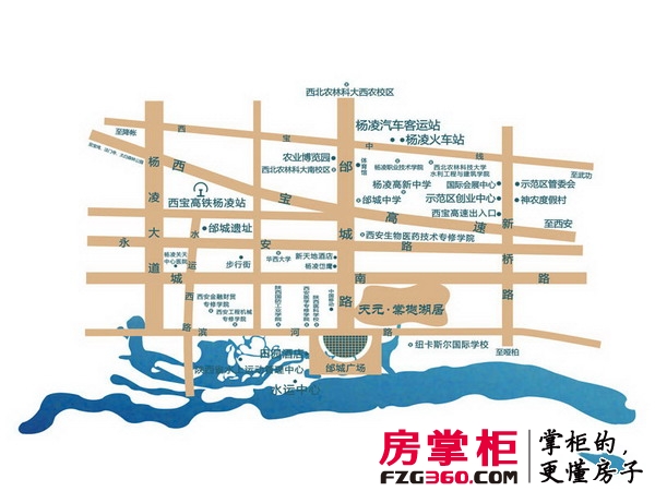 天元棠樾湖居交通图区位图