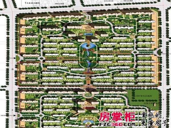 丰县翡翠城效果图规划图