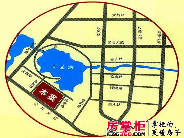 中茵龙湖国际交通图