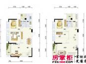 西江国际户型图B1复式/B2复式型 4室3厅2卫1厨