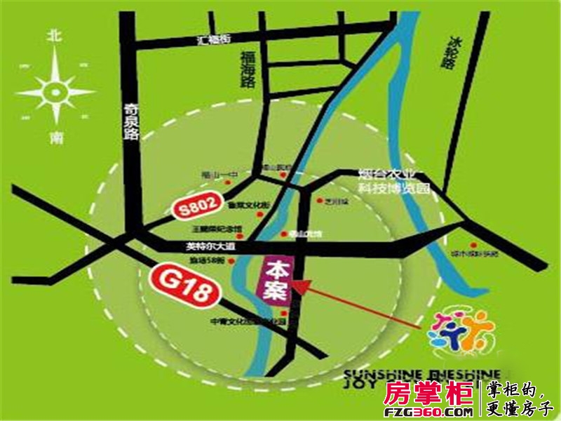 彤悦城交通图项目区位图
