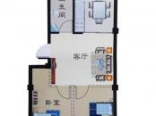 仁隆花园户型图67.09㎡户型 2室1厅1卫1厨