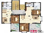 天境昆嵛中国院子户型图花园洋房（标准层） 2室1厅1卫1厨