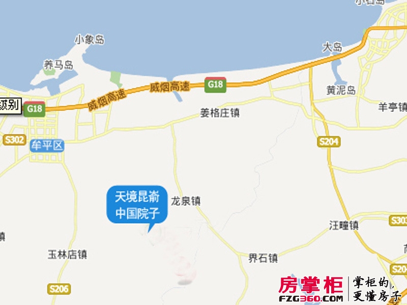 天境昆嵛中国院子交通图位置图