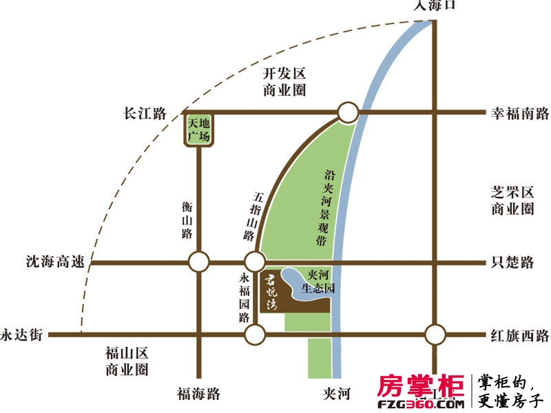 君悦湾交通图区位图
