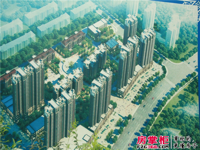 建城西府实景图项目外围挡图（2013-08-12）