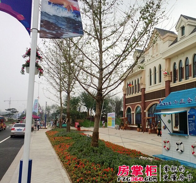 碧桂园十里金滩实景图小区风情商业街（20130728)