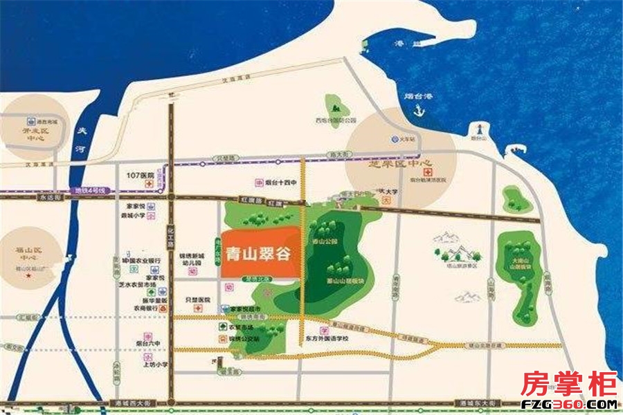 青山翠谷交通图