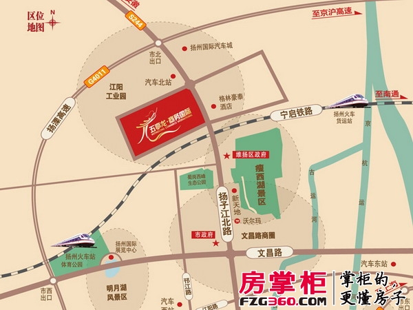 五亭龙商务国际交通图