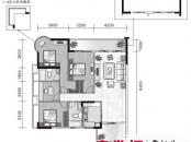 波海蓝湾三期户型图D6幢04单元（1-13层） 4室2厅2卫1厨