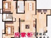 上海城户型图经典两房02 2室2厅1卫1厨