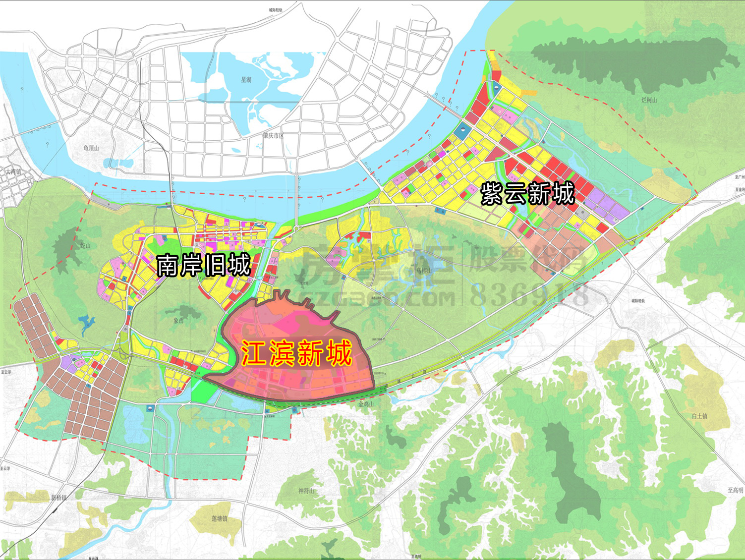 高要区江滨新城规划图片