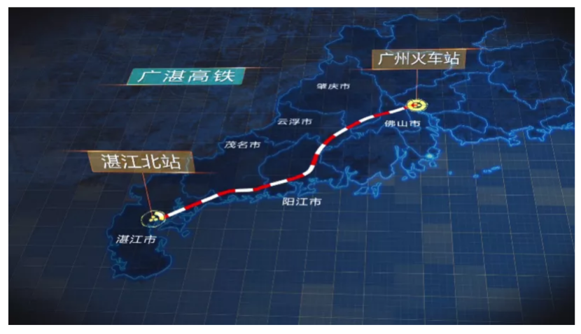 肇庆东站目前已引入贵广高铁,南广高铁,广佛肇城际铁路等高铁,城际