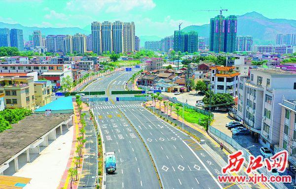 6月6日，端州区“瓶颈路”黄岗三路全线建成。西江日报记者  梁小明  摄