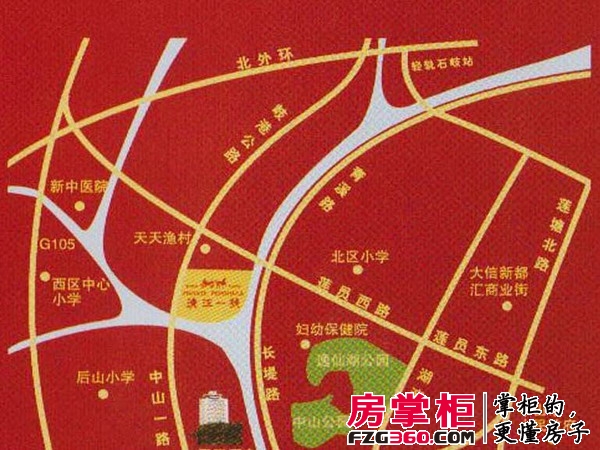 滨江一号交通图