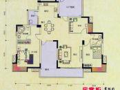新长江顺心居户型图12-13栋1、2座03 3室2厅2卫1厨